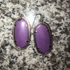 Purple Kendra Scott earrings